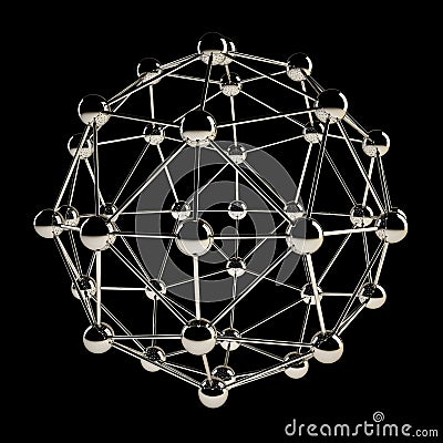 Sphere wireframe structure Stock Photo