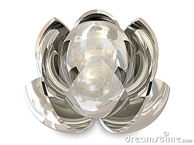 Spheres silver Stock Photo