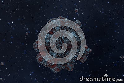 Spheres with the textured surface, random distributed, 3d rendering Stock Photo