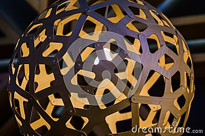 spherical futuristic lamp Stock Photo