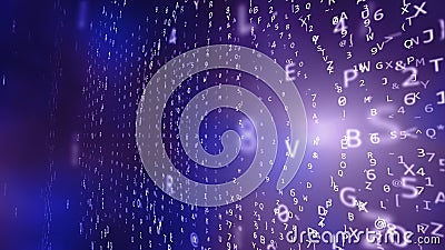 Spherical Text Structure Placed Aslant Cartoon Illustration