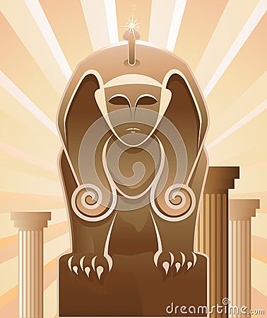 Sphinx Vector Illustration