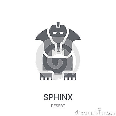 Sphinx icon. Trendy Sphinx logo concept on white background from Vector Illustration