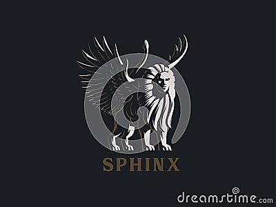 Sphinx. The mythical creature. Vector Illustration