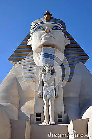 Sphinx statue, Luxor Hotel Editorial Stock Photo