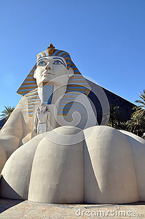 Sphinx statue, Luxor Hotel, Las Vegas Editorial Stock Photo