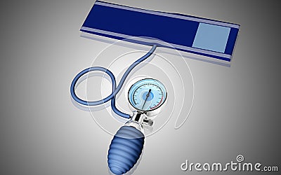 Sphygmomanometer Cartoon Illustration