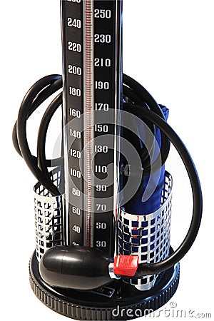 Sphygmomanometer. Stock Photo