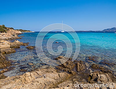 Spiaggia del Relitto, Island of Caprera Stock Photo