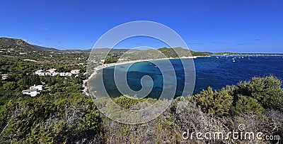 Spiaggia di Mari Pintau beach in Sardinia, Italy Stock Photo