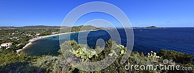 Spiaggia di Mari Pintau beach in Sardinia, Italy Stock Photo