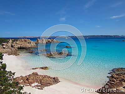 Spiaggia rosa(Pink Beach) Stock Photo