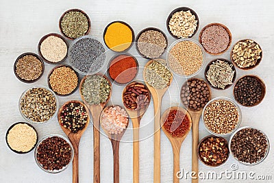 Spice and Herb Seasoning Stock Photo