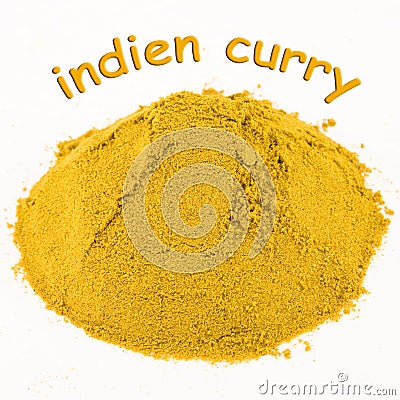 Spice - indien curry Stock Photo