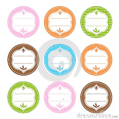 Spice Labels Vector Illustration