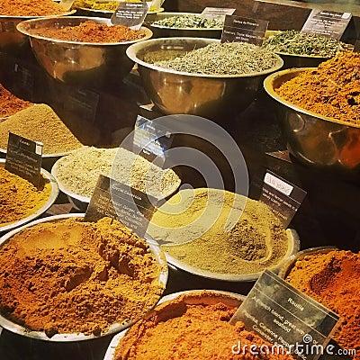 Spice market Stock Photo