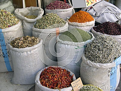 Spice shop Stock Photo