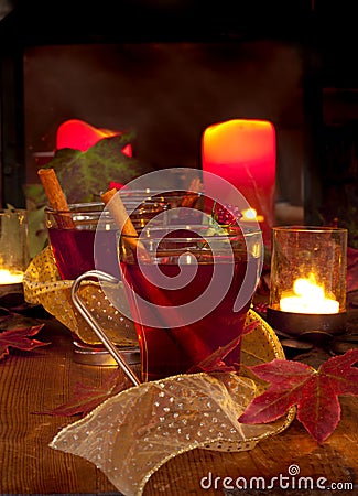 Spiced cider Stock Photo
