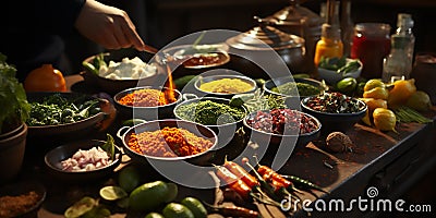 spices and aromas Stock Photo
