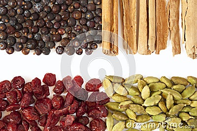 Spices and berries for gin tonic Stock Photo