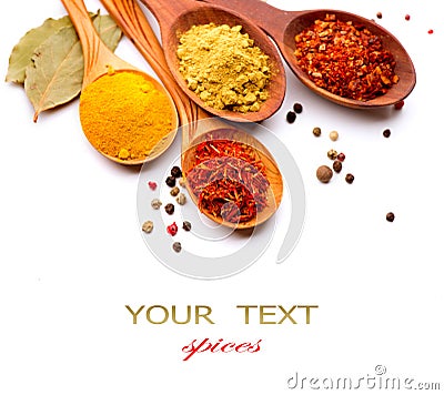 Spices and herbs Stock Photo