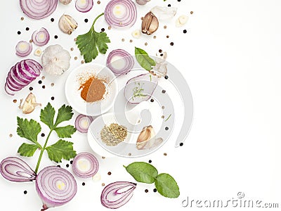 Spices mixers food isolate on white background Stock Photo