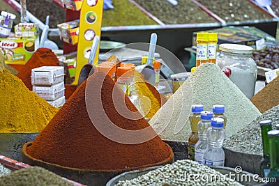 Spices on the street Editorial Stock Photo