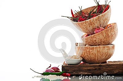 Spicy Asian cooking ingredients Stock Photo