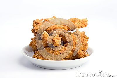 Spicy Chicken Nuggets Stock Photo