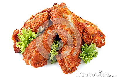 Spicy Chicken Wings Stock Photo