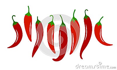 Spicy chili pepper Vector Illustration
