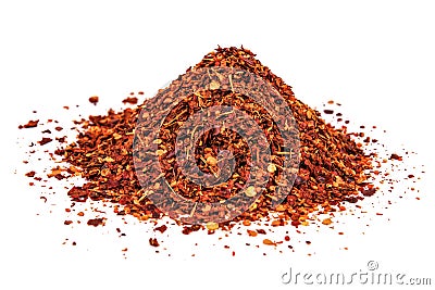 Spicy chili on white Stock Photo