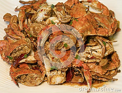 Spicy crab Stock Photo