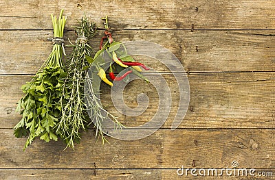 Spicy herbs Stock Photo