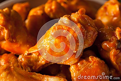 Spicy Homemade Buffalo Wings Stock Photo
