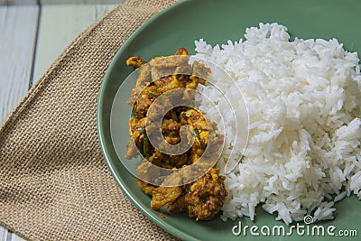 Spicy Mince Pork with Chili Paste (Southern Style) (Still Life S Stock Photo