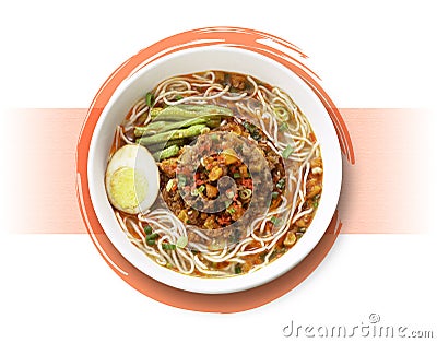 Spicy noodle Stock Photo