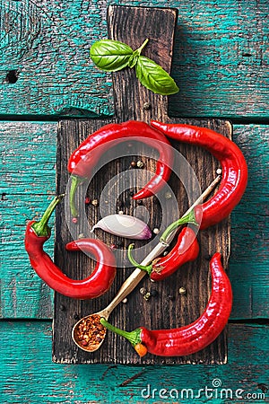 Spicy oriental spice cayenne Stock Photo