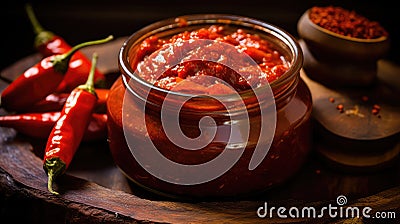 spicy sauce indian food fiery Cartoon Illustration