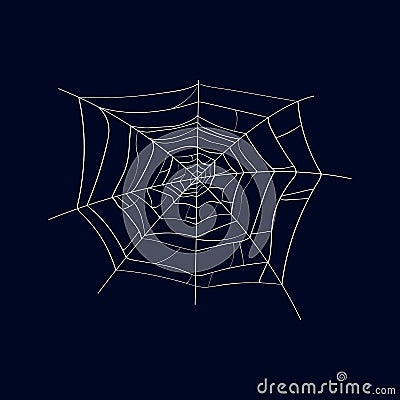 Spider cobweb isolated vector icon Vector Illustration