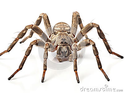 Spider (Haplodrassus Signifier) Isolated on White Background Made With Generative AI illustration Cartoon Illustration