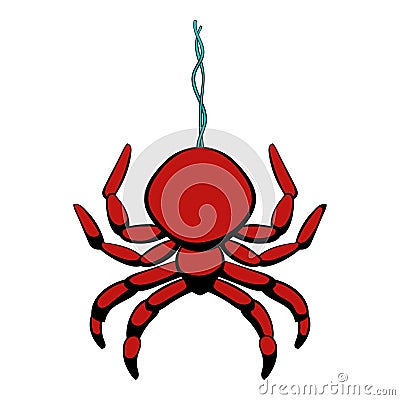 Spider icon cartoon Vector Illustration