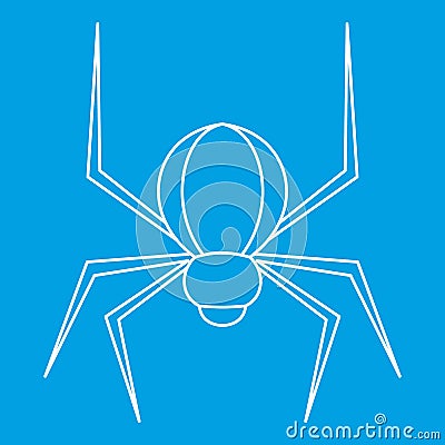 Spider insect icon, outline style Vector Illustration