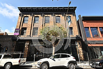 Spider Kelly`s Saloon 570-74 Pacific Avenue San Francisco Editorial Stock Photo