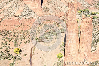 Spider rock, Canyon de Chelly, AZ, US Stock Photo