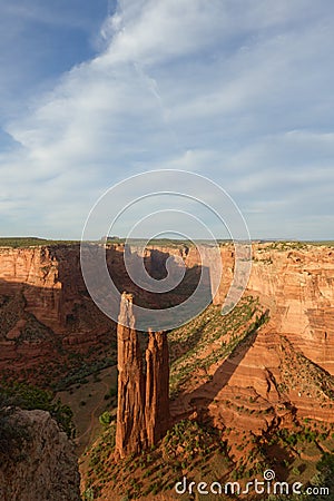 Spider Rock, Canyon de Chelly National Monument Stock Photo