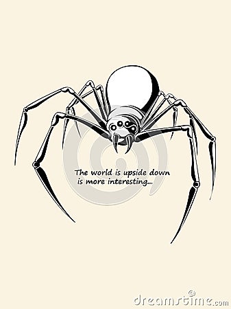 Spider sketch Vector Illustration