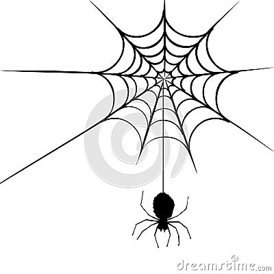 Spider web Vector Illustration