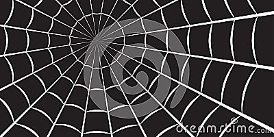 Spider web or cobweb. Halloween net background. Vector illustration Vector Illustration