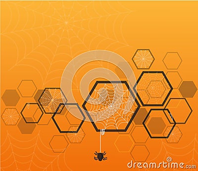 Spider web Halloween background , spider web background Vector Illustration